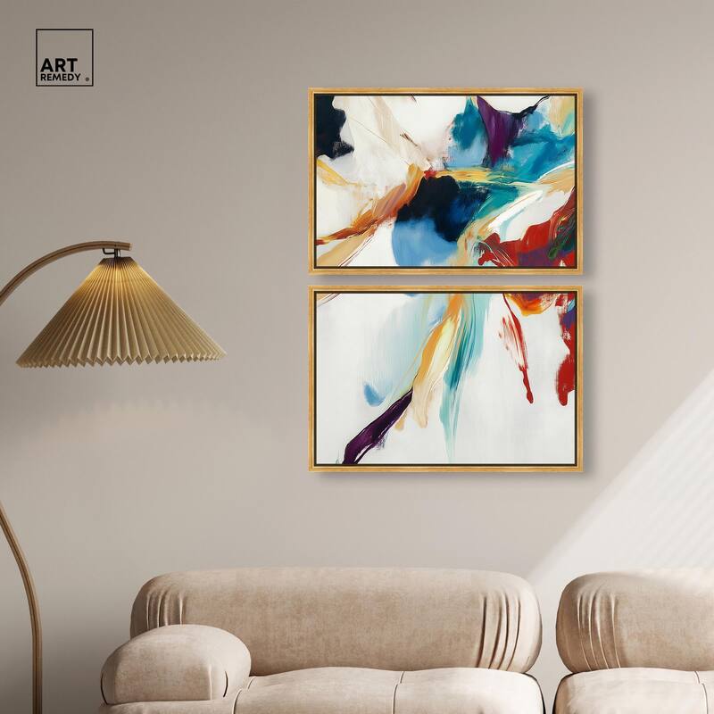 Vibrant Palette II Canvas Set of 2 by Art Remedy