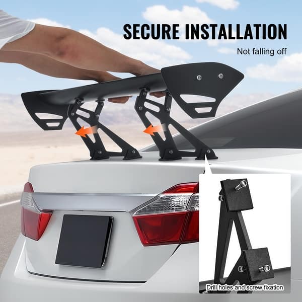 single spoiler in a grade card Goodfitment This stylish single deck short bracket spoiler is compatible with most sedans and coupes GT Wing Car Spoiler,Universal Spoiler