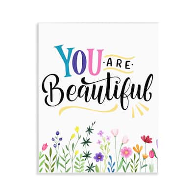 Stupell You Are Beautiful Encouragement Wall Plaque Art Design By Kim Allen