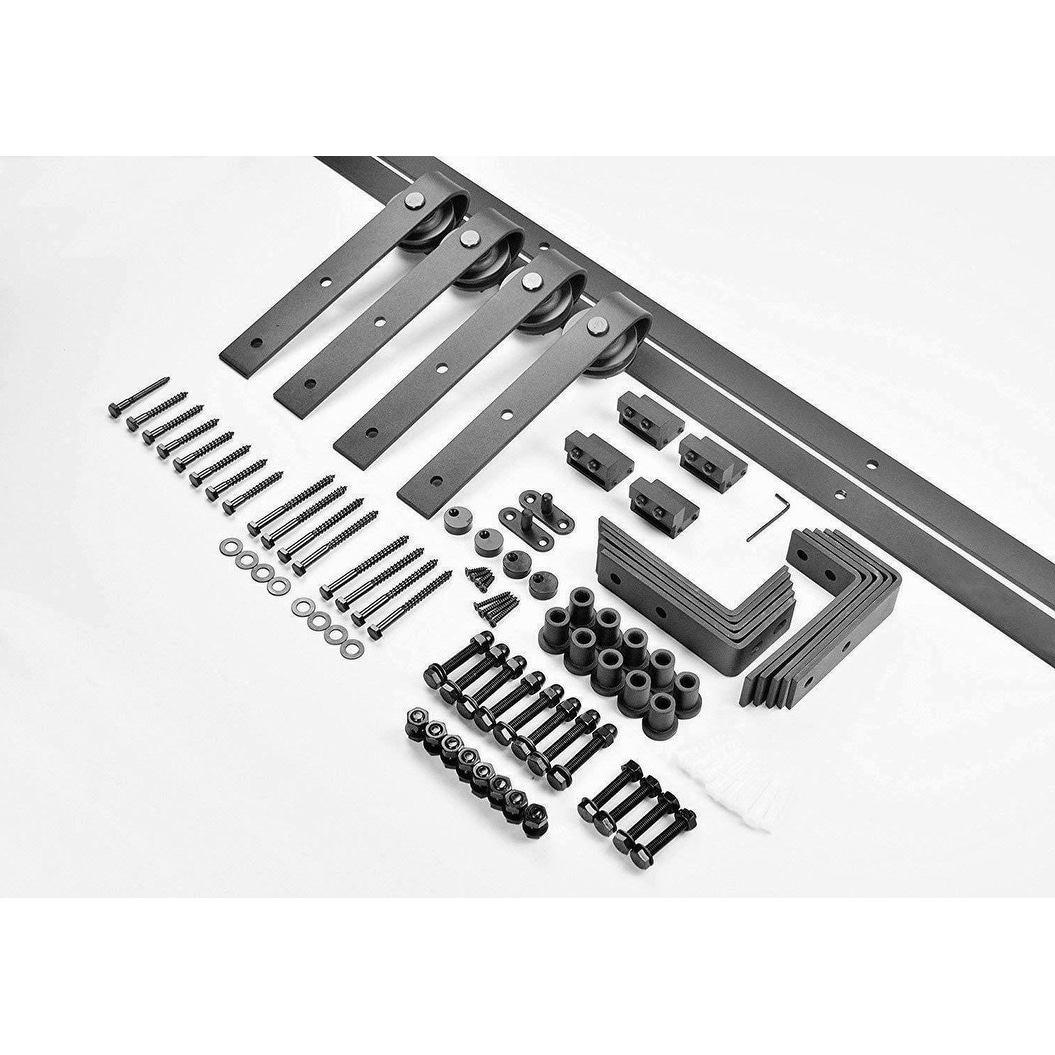 Barn Bypass Doors 36 x 80 Planum 2113 Chocolate Ash Sturdy 6.6ft