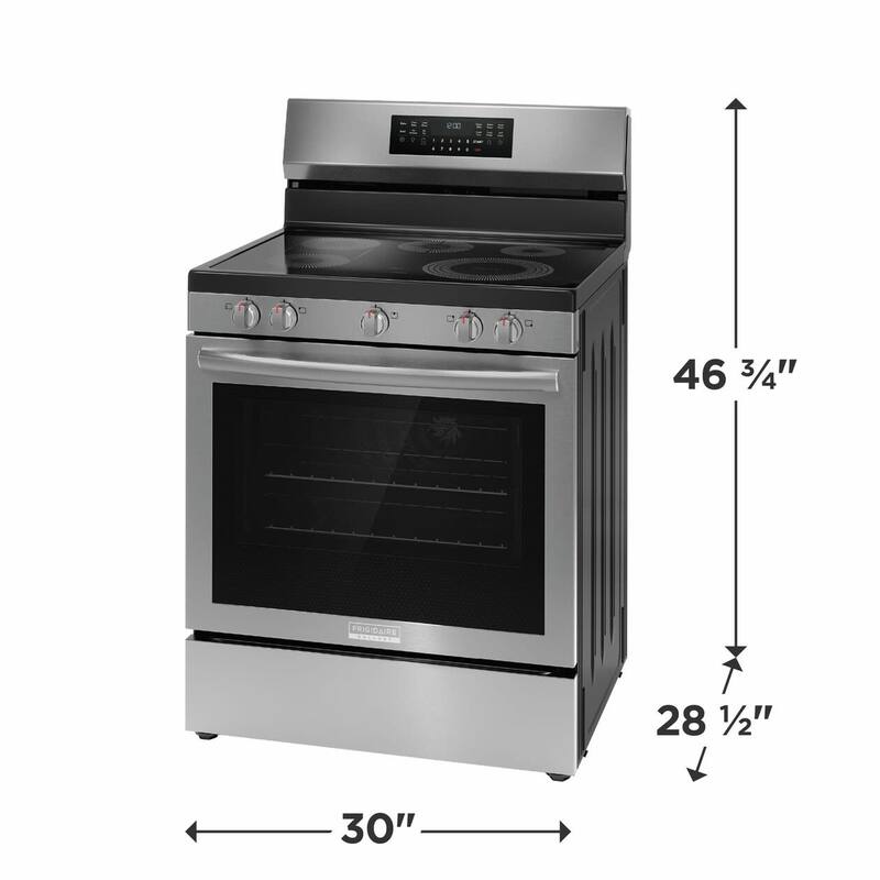 Frigidaire GCRE3060B Gallery 30" Wide 5.3 Cu. Ft. Free Standing