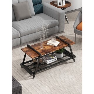 Modern Coffee Tables with Storage Shelf - Bed Bath & Beyond - 36400294