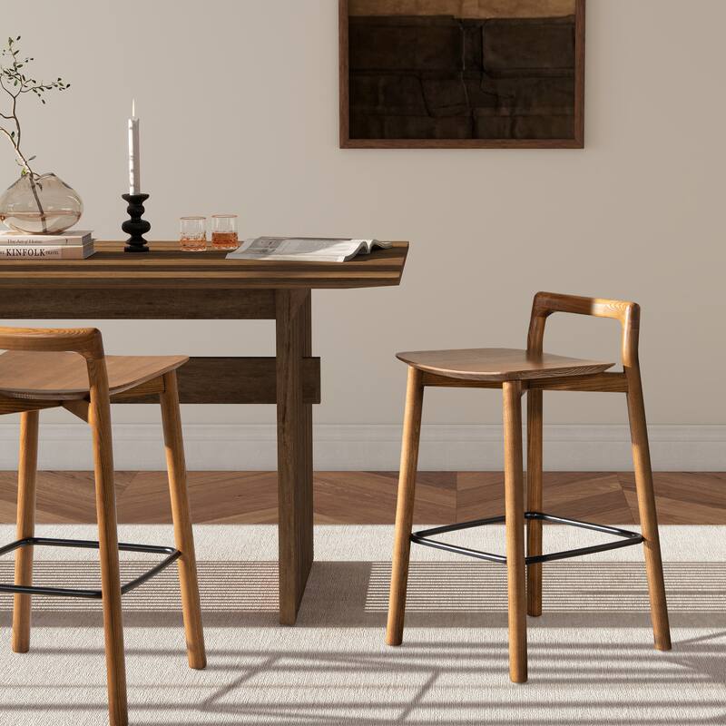 Sven 26.5" Minimalist Low Back Counter Stool