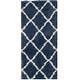 preview thumbnail 40 of 51, SAFAVIEH Montreal Shag Ucha 2-inch Thick Rug 2'3" x 5' - Blue/Ivory - Rectangle