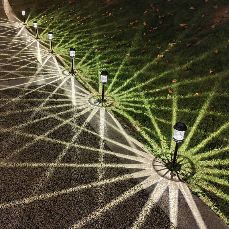 Solar Powered Integrated LED Garden pathway Light Pack(Set of 6)