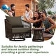 preview thumbnail 34 of 81, Rope Woven Patio Conversation Set with Swivel Chair & Settee Cushions