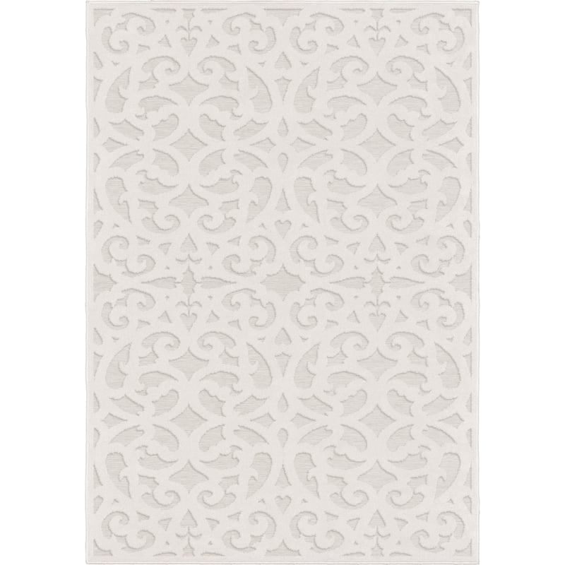Orian Rugs Boucle Seaborn Indoor / Outdoor Area Rug - 7'9" x 10'10" - Natural