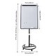preview thumbnail 3 of 6, Black Magnetic Mobile Whiteboard/Flipchart Easel 28 X 40inch