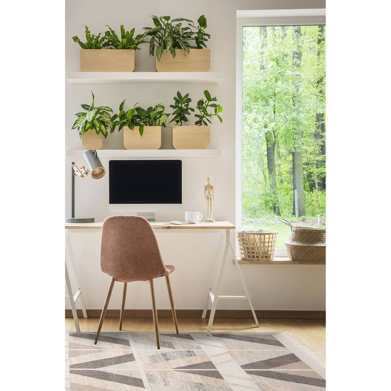 ECARPETGALLERY Flat-Weave Ankara FW Light Grey Wool Kilim - 5'2 x 7'8