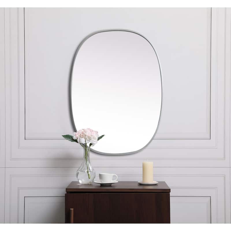 Elegant Lighting MR2B2736 Brynn 27" W x 36" H Modern Oval Bathroom