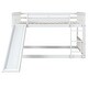 preview thumbnail 6 of 11, Full over Full Low Bunk Bed with Slide and Ladder