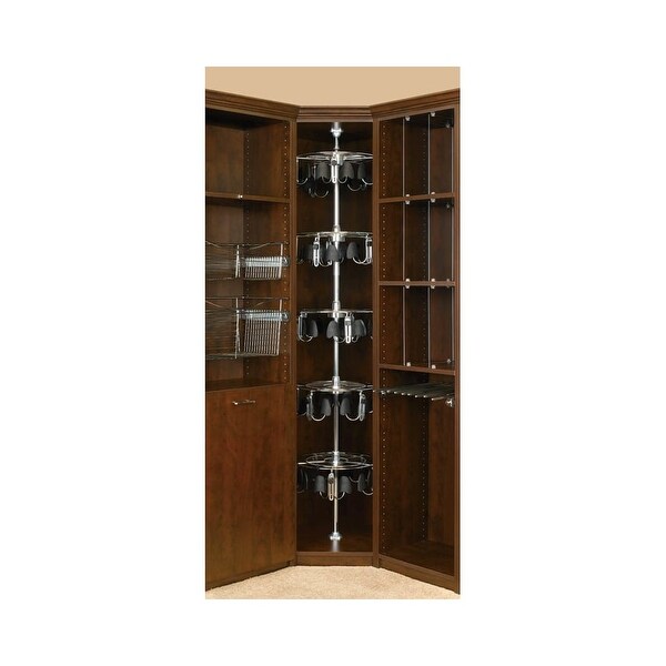Shop Rev-A-Shelf CLSZ-M5-96-1 CLSZ Series 5 Shelf Men&#39;s Shoe-Zen with Shaft - Chrome - Overstock ...