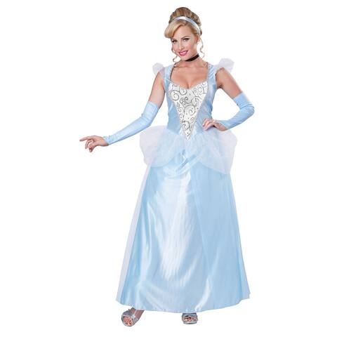 Womens Classic Cinderella Halloween Costume