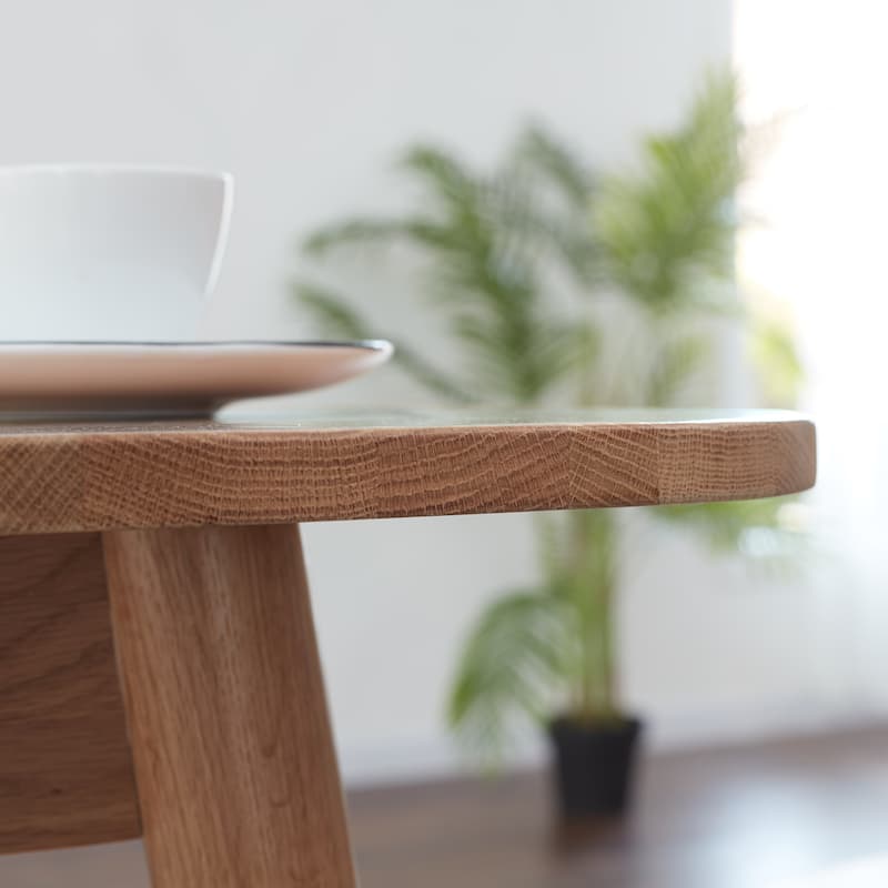 Christopher Knight Home - Harper Solid Oak Extendable Dining Table for 6-8 People, Space-Saving Design(Only table)