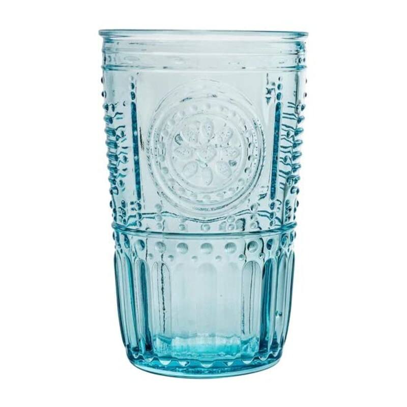 Bormioli Rocco Set of 6 Romantic Cooler Drinking Glasses - 16 oz.