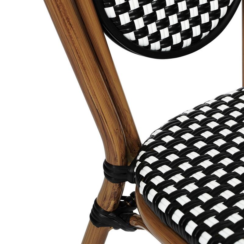4 Pack All-Weather Commercial Paris Chair with Metal Frames
