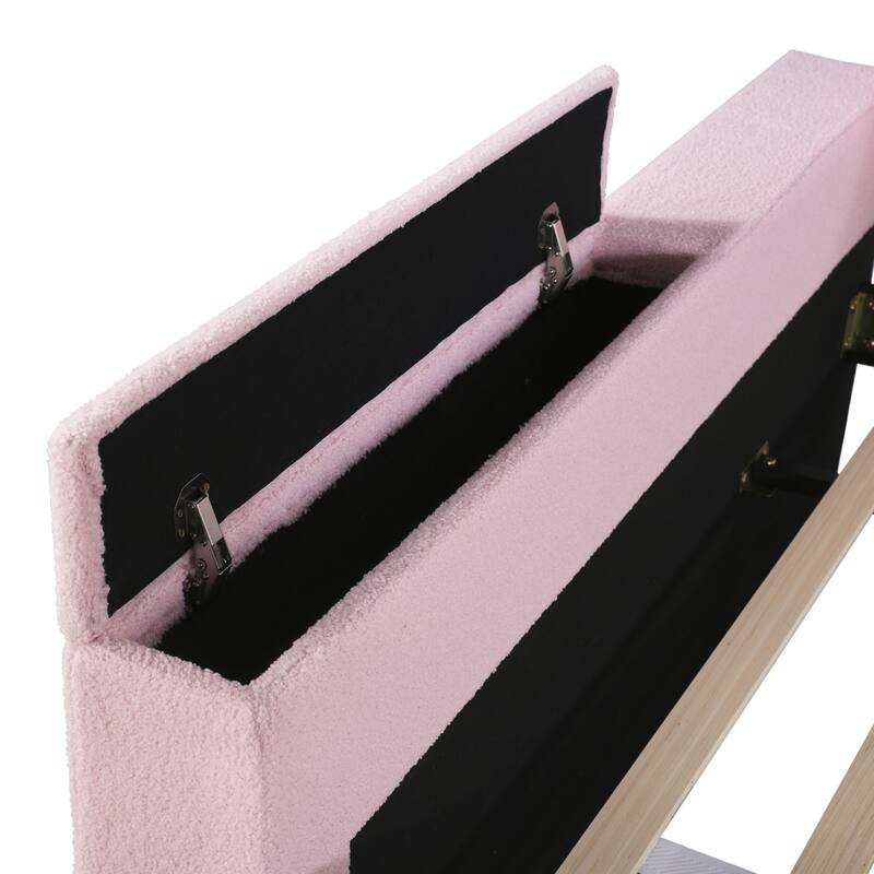 Sofa bed with storage arms, trundle bed and Bluetooth stereo