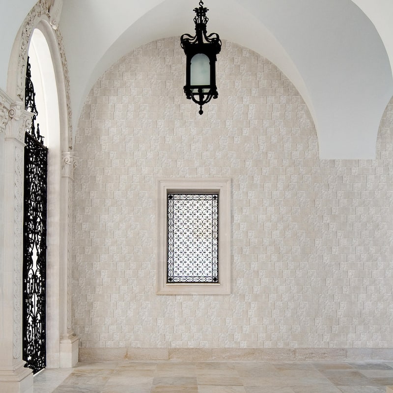 Merola Tile Blend White 3.25" x 17.5" Porcelain Wall Subway Tile