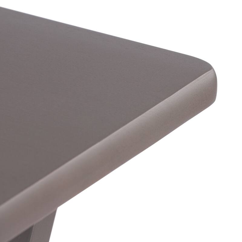 Isabelle 6-Pc Snack Table Set with Removable Serving Tray Oyster Gray