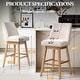 preview thumbnail 18 of 52, Pellebant 30.6'' H Solid Wood Swivel Bar Stool with Back