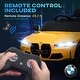 preview thumbnail 1 of 7, 12V BMW M4 Licensed Kids Electric Car with Parent Remote Control, Suspension, LED Lights & Soft Start (Yellow) Yellow