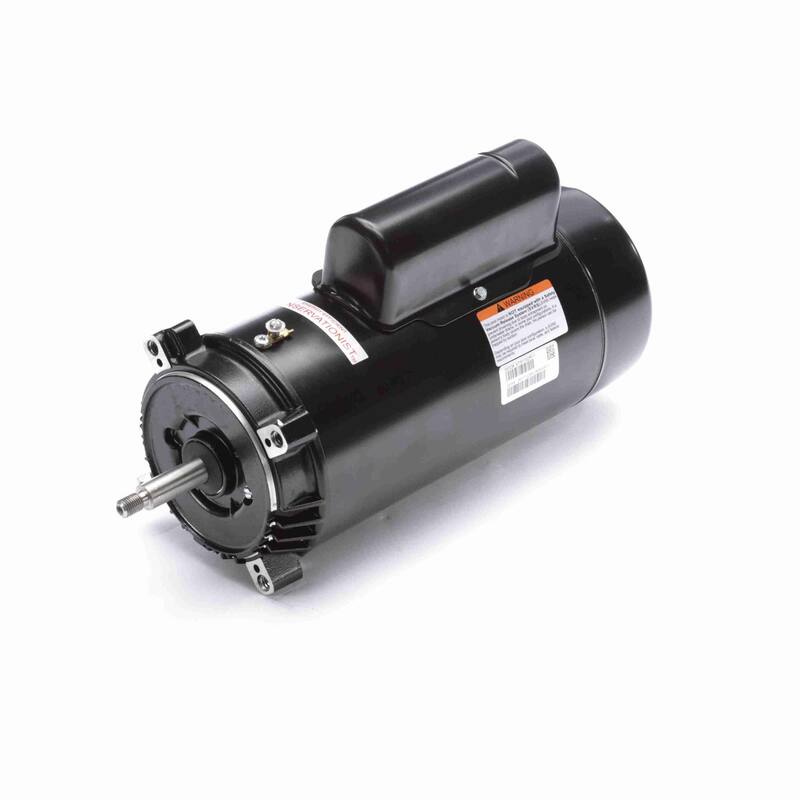 0.5 HP Two Speed C Face Shaft Pool Pump Motor, 1.30 SF