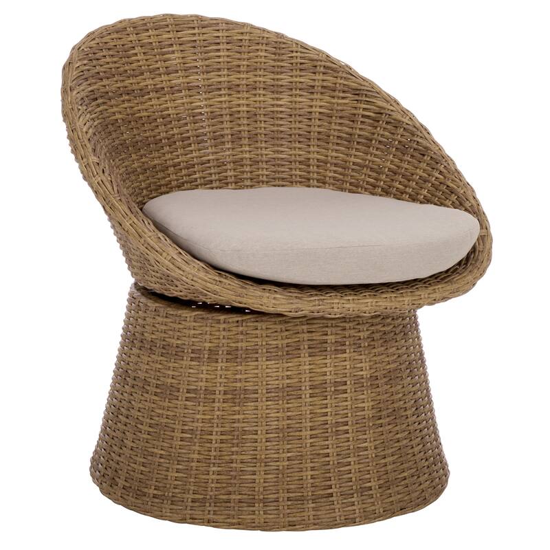 SAFAVIEH Outdoor Living Drew Swivel Chair - 28"W x 30"D x 32"H