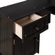 preview thumbnail 24 of 23, Twin Size Wooden Loft Bed with Desk, 2 Drawers, Cabinet, 4 Shelves, Full-Length Guardrail
