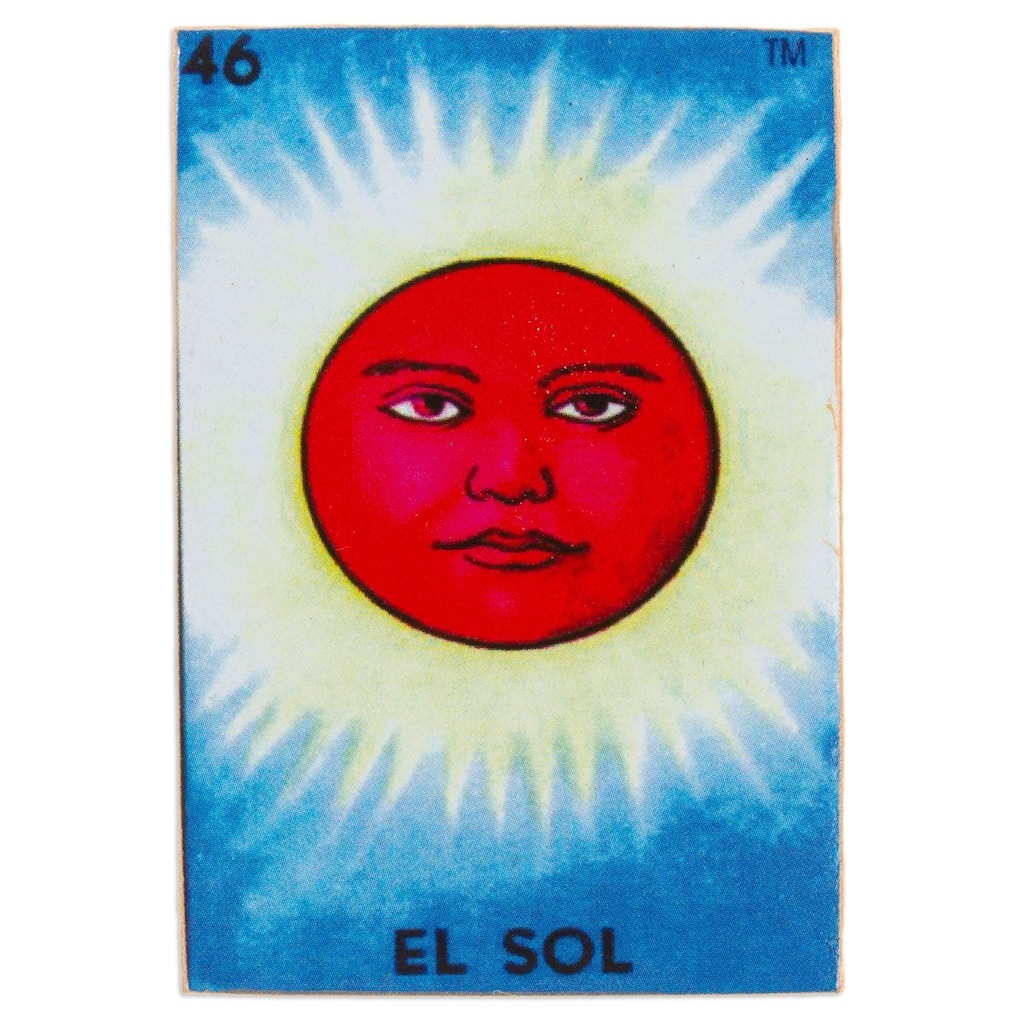 Novica Handmade Burning Sun Decoupage Wood Magnet