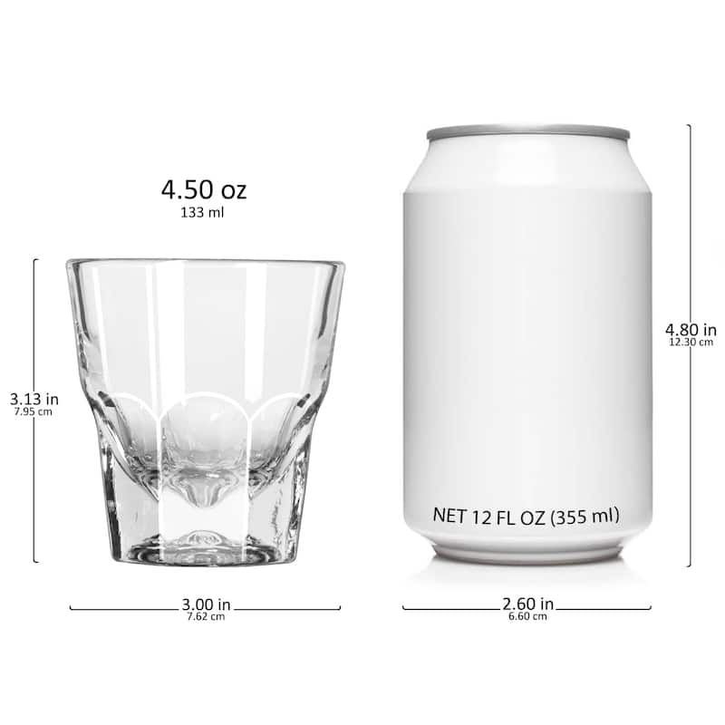 Libbey Gibraltar DuraTuff Cortado Glasses, 4.5-Ounce, Set of 12 - Set of 12 - Set of 12