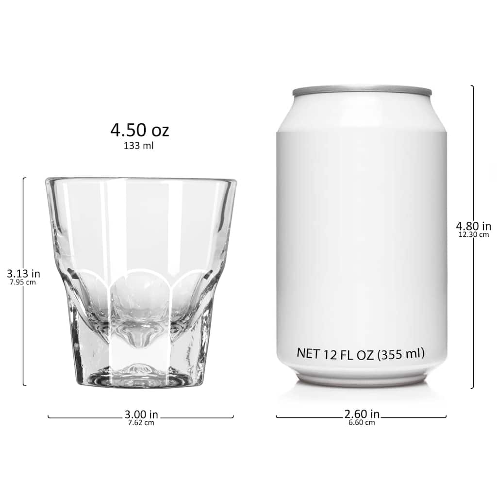 Libbey Gibraltar DuraTuff Cortado Glasses, 4.5-Ounce, Set of 12 - Set of 12