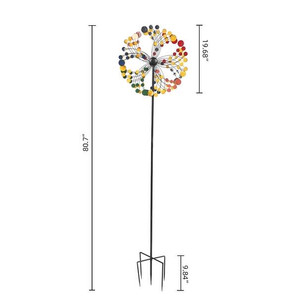 Multicolor Windmill Outdoor Decor Multicolor Windmill Round Shape - Bed Bath & Beyond ...
