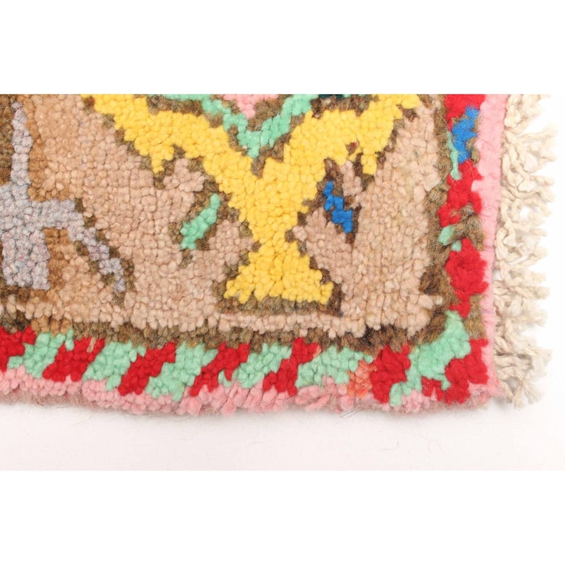 ECARPETGALLERY Hand-knotted Melis Vintage Pink Wool Rug - 4'6 x 6'8