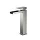 preview thumbnail 1 of 16, Waterfall Lead-free Solid Brass Single Handle Bathroom Sink Faucet Brushed Nickel