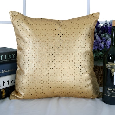 Deconovo Decorative Throw Pillow Covers Faux Leather