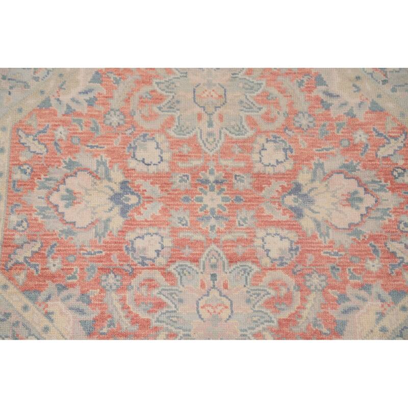 Heriz Serapi Indian Octagon Area Rug Handmade Wool Carpet - 5'10"x 5'10"