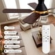 preview thumbnail 3 of 19, Industrial Smart LED Flush Mount Ceiling Fan with Dual Blade Finishes