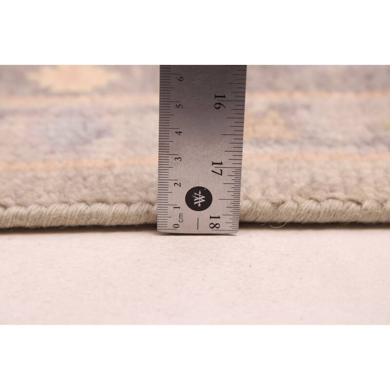 ECARPETGALLERY Hand-knotted Modern Oushak Grey Wool Rug - 8'0 x 9'10