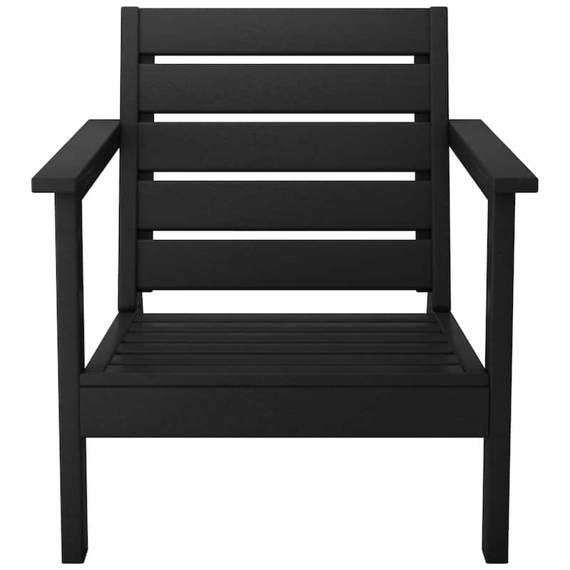 Polytrends Birchwood All Weather Poly HDPE Outdoor Patio Deep Seating Arm Chair