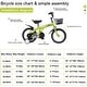 preview thumbnail 45 of 53, 18 Inch Sporty Kids Bike with Training Wheels and Stand Adjustable Saddle, Aged 5-10 years tall Height 39-49 inches