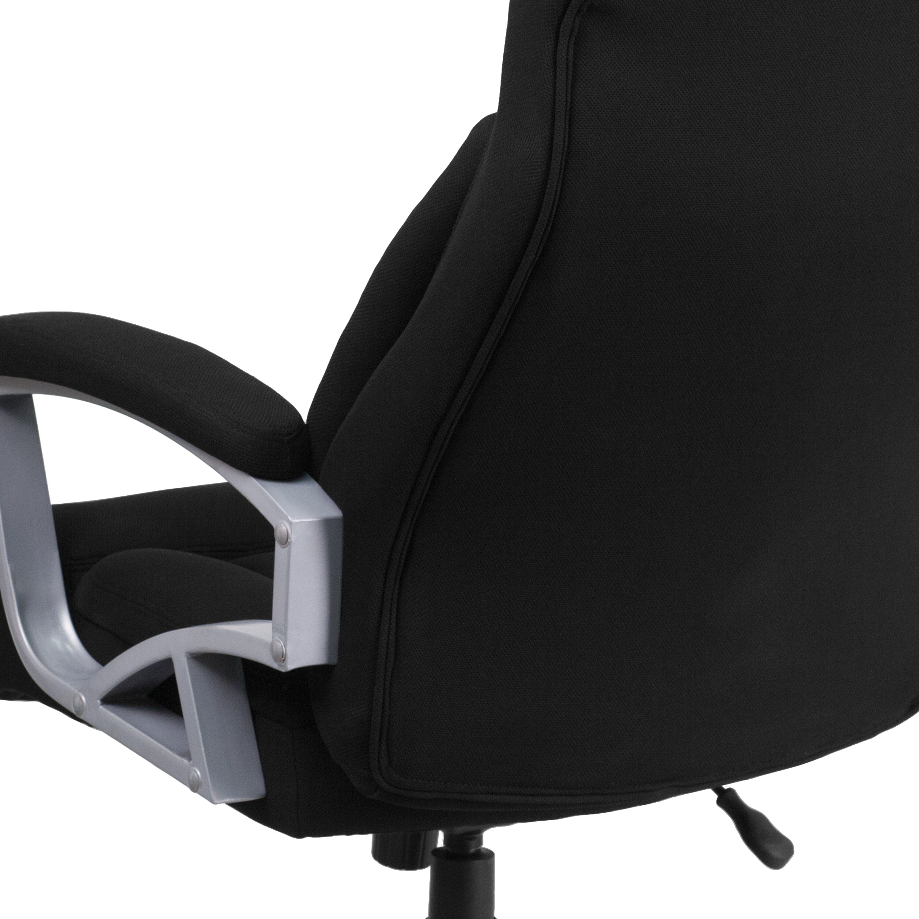 Big Tall 500 Lb Rated Black Fabric Executive Swivel Ergonomic Office Chair Overstock 10125228