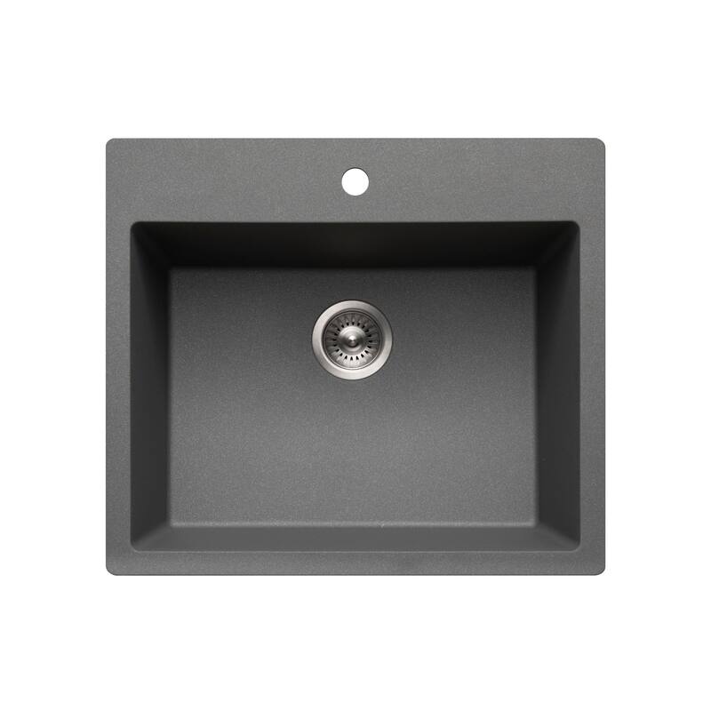 Houzer G-300 Quartztone 25" Drop In Single Basin Granite Composite - Slate