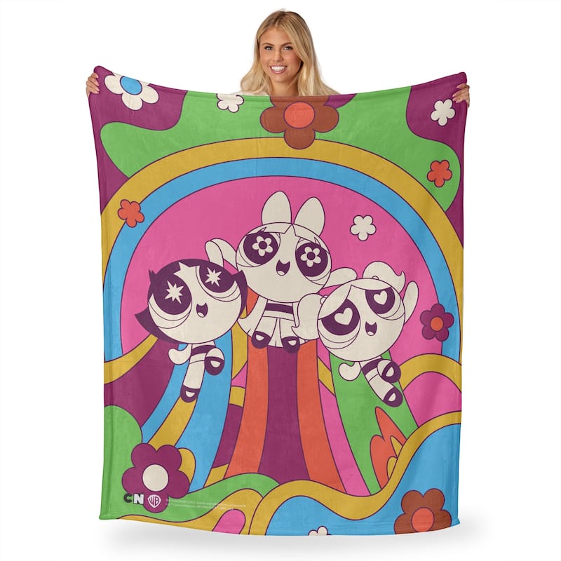 Warner Brothers Powerpuff Girls Silk Touch Throw Blanket