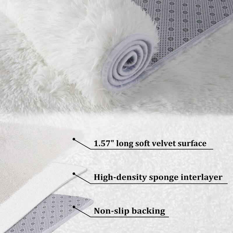 Garvee Shag Fluffy Area Rug Modern Indoor Plush Shaggy Carpet