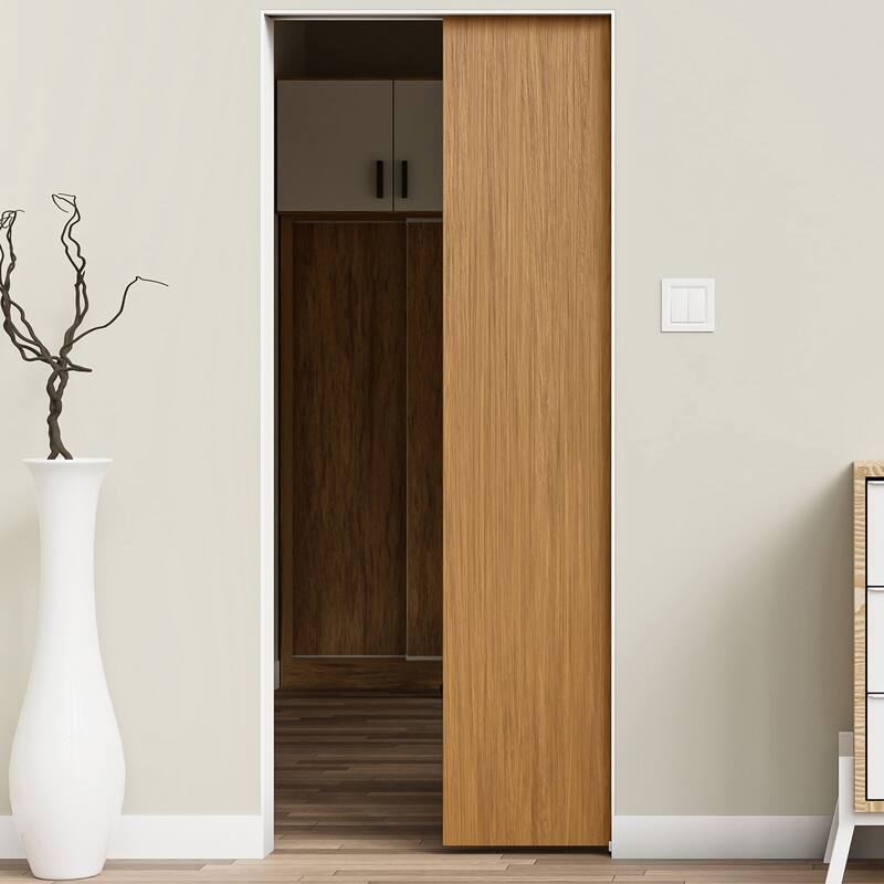 2 Pack Pocket Sliding Door Hardware KIT and Frame Heavy Duty with Soft