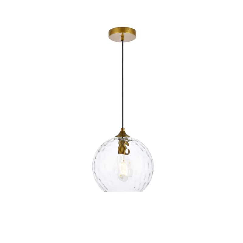 Chloe 10-inch Metal and Glass Light Pendant - 10 Inch