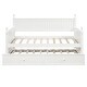 preview thumbnail 5 of 7, Twin Size Wood Daybed with Twin Size Trundle Wooden Upholstered Bed Frame for Lawn Living Room Bed Room Easy Assembly