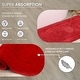 preview thumbnail 136 of 189, Home Weavers Waterford Collection Cotton Toilet Lid Rug | Elastic Fit | Fit Most Standard Toilet Lid | 18"x18"
