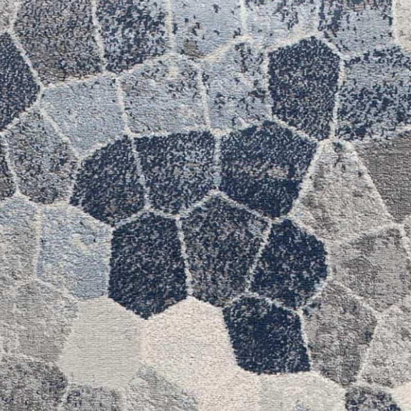 HomeRoots Cobblestone Contemporary Square Area Rug