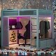 preview thumbnail 1 of 28, LED Design Full Size Metal Loft Bed with Desk,Open Wardrobe and 3 Linen Storage Drawers White